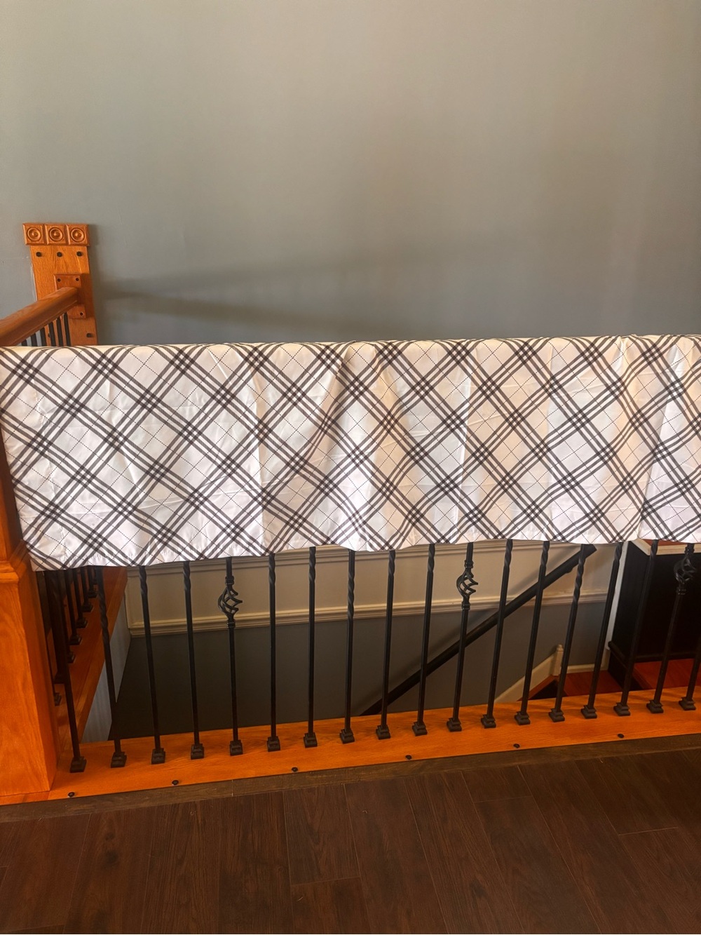 Plaid curtain set like new 3 types of curtains